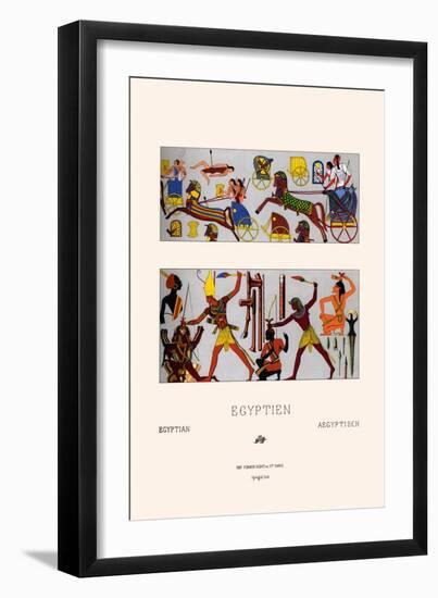 Egyptian Chariots and Weapons-Racinet-Framed Art Print