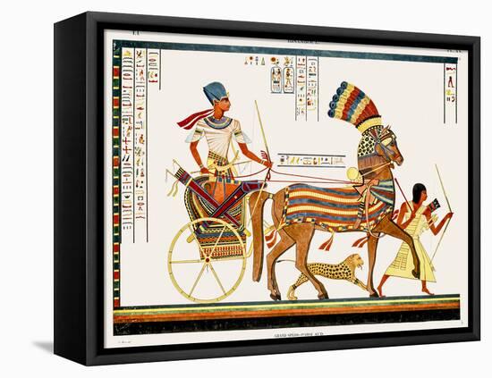 Egyptian Chariots II-Jean Francois Champollion-Framed Stretched Canvas