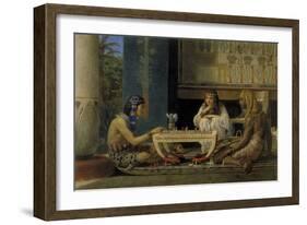 Egyptian Chess Players, 1865-Lawrence Alma-Tadema-Framed Giclee Print