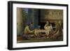 Egyptian Chess Players, 1865-Lawrence Alma-Tadema-Framed Giclee Print