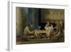 Egyptian Chess Players, 1865-Lawrence Alma-Tadema-Framed Giclee Print