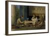 Egyptian Chess Players, 1865-Lawrence Alma-Tadema-Framed Giclee Print