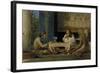 Egyptian Chess Players, 1865-Lawrence Alma-Tadema-Framed Giclee Print