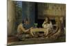 Egyptian Chess Players, 1865-Lawrence Alma-Tadema-Mounted Giclee Print