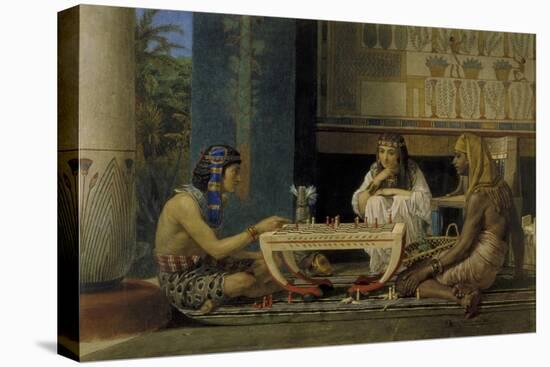 Egyptian Chess Players, 1865-Lawrence Alma-Tadema-Stretched Canvas