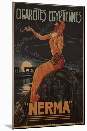 Egyptian Cigarettes Nerma, 1924-Gaspar Camps-Mounted Giclee Print
