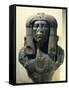 Egyptian Civilization, Diorite Bust of Amenemhat Iii, from Fayum-null-Framed Stretched Canvas