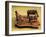 Egyptian Civilization. Painted Wood Model of Ploughman and Oxen-null-Framed Giclee Print