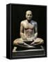 Egyptian Civilization, Saitic Period, Quartzite Statue of Petamenophis as Scribe, from Karnak-null-Framed Stretched Canvas