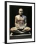 Egyptian Civilization, Saitic Period, Quartzite Statue of Petamenophis as Scribe, from Karnak-null-Framed Giclee Print