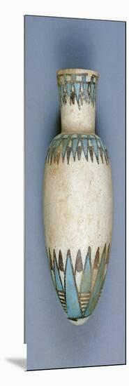 Egyptian Civilization, Small Vase with Colored Geometric Motifs-null-Mounted Giclee Print