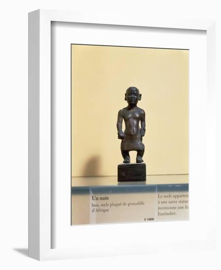 Egyptian Civilization. Wooden Statue of a Dwarf-null-Framed Giclee Print