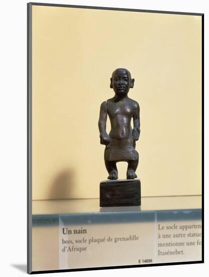 Egyptian Civilization. Wooden Statue of a Dwarf-null-Mounted Giclee Print