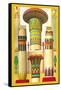 Egyptian Columns-Racinet-Framed Stretched Canvas