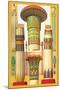 Egyptian Columns-Racinet-Mounted Art Print