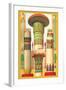 Egyptian Columns-Racinet-Framed Art Print