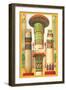 Egyptian Columns-Racinet-Framed Art Print