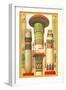 Egyptian Columns-Racinet-Framed Art Print