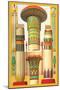 Egyptian Columns-Racinet-Mounted Art Print