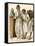 Egyptian Couple Buying a Drink from a Water-Seller in Port-Said, Egypt-null-Framed Stretched Canvas