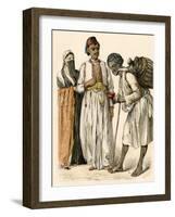 Egyptian Couple Buying a Drink from a Water-Seller in Port-Said, Egypt-null-Framed Giclee Print