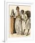 Egyptian Couple Buying a Drink from a Water-Seller in Port-Said, Egypt-null-Framed Giclee Print