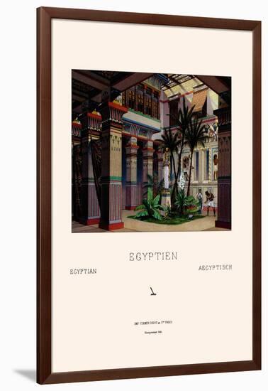 Egyptian Courtyard-Racinet-Framed Art Print