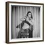 Egyptian Dance and Film Star Tahia Carioca Doing Belly Dance-Bob Landry-Framed Premium Photographic Print