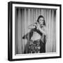 Egyptian Dance and Film Star Tahia Carioca Doing Belly Dance-Bob Landry-Framed Premium Photographic Print