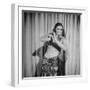 Egyptian Dance and Film Star Tahia Carioca Doing Belly Dance-Bob Landry-Framed Premium Photographic Print