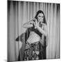 Egyptian Dance and Film Star Tahia Carioca Doing Belly Dance-Bob Landry-Mounted Premium Photographic Print