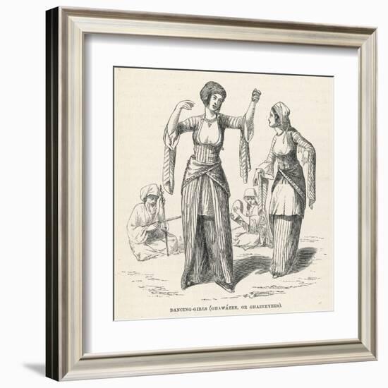 Egyptian Dancing Girls - Ghawazee or Ghazeeyehs-null-Framed Art Print