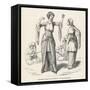 Egyptian Dancing Girls - Ghawazee or Ghazeeyehs-null-Framed Stretched Canvas