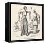 Egyptian Dancing Girls - Ghawazee or Ghazeeyehs-null-Framed Stretched Canvas