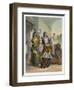 Egyptian dancing girls performing the Ghawazi at Rosetta, Egypt, 1848-Achille Deveria-Framed Giclee Print