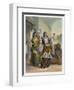 Egyptian dancing girls performing the Ghawazi at Rosetta, Egypt, 1848-Achille Deveria-Framed Giclee Print