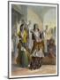 Egyptian dancing girls performing the Ghawazi at Rosetta, Egypt, 1848-Achille Deveria-Mounted Giclee Print