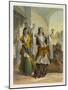 Egyptian Dancing Girls Performing the Ghawazi, Rosetta, The Valley of the Nile-Achille-Constant-Théodore-Émile Prisse d'Avennes-Mounted Giclee Print