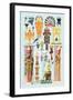 Egyptian Design-Racinet-Framed Art Print