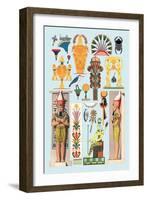 Egyptian Design-Racinet-Framed Art Print