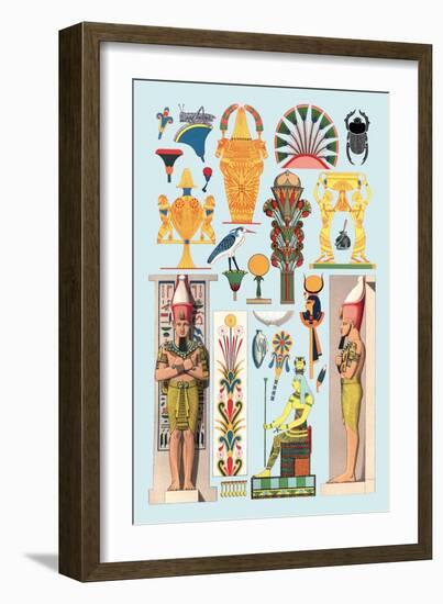 Egyptian Design-Racinet-Framed Art Print