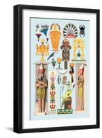 Egyptian Design-Racinet-Framed Art Print