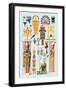 Egyptian Design-Racinet-Framed Art Print