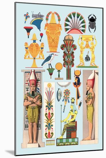 Egyptian Design-Racinet-Mounted Art Print