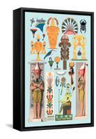 Egyptian Design-Racinet-Framed Stretched Canvas