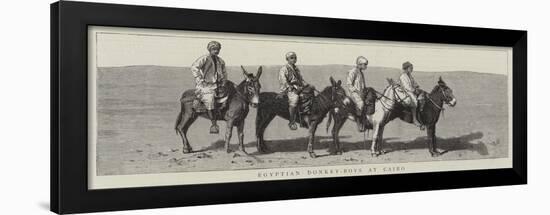 Egyptian Donkey-Boys at Cairo-null-Framed Giclee Print