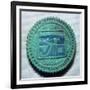 Egyptian faience amulet. Artist: Unknown-Unknown-Framed Giclee Print