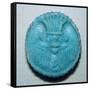 Egyptian faience amulet. Artist: Unknown-Unknown-Framed Stretched Canvas