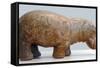 Egyptian Fayence Sculpture of Hippopotamus-null-Framed Stretched Canvas