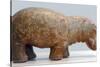 Egyptian Fayence Sculpture of Hippopotamus-null-Stretched Canvas